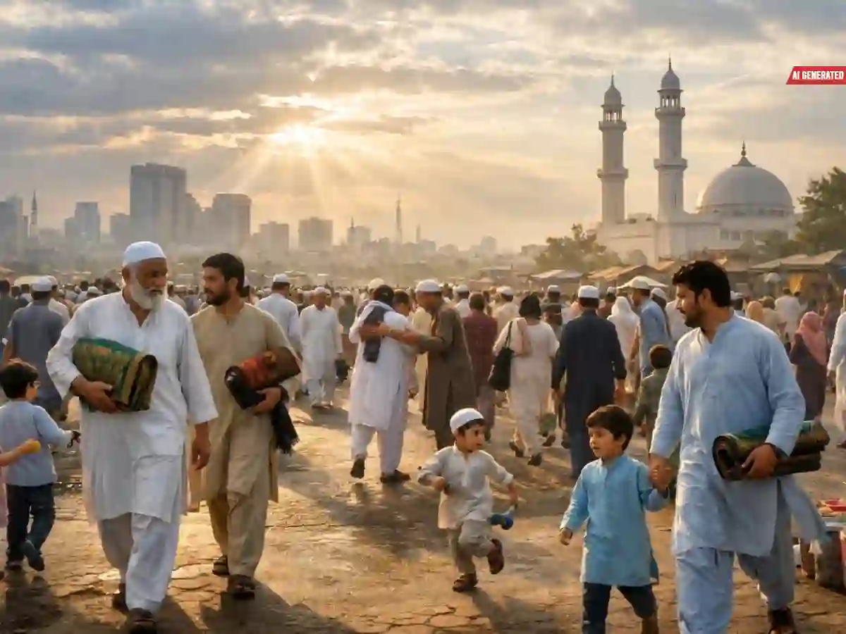 Karachi weather on eid