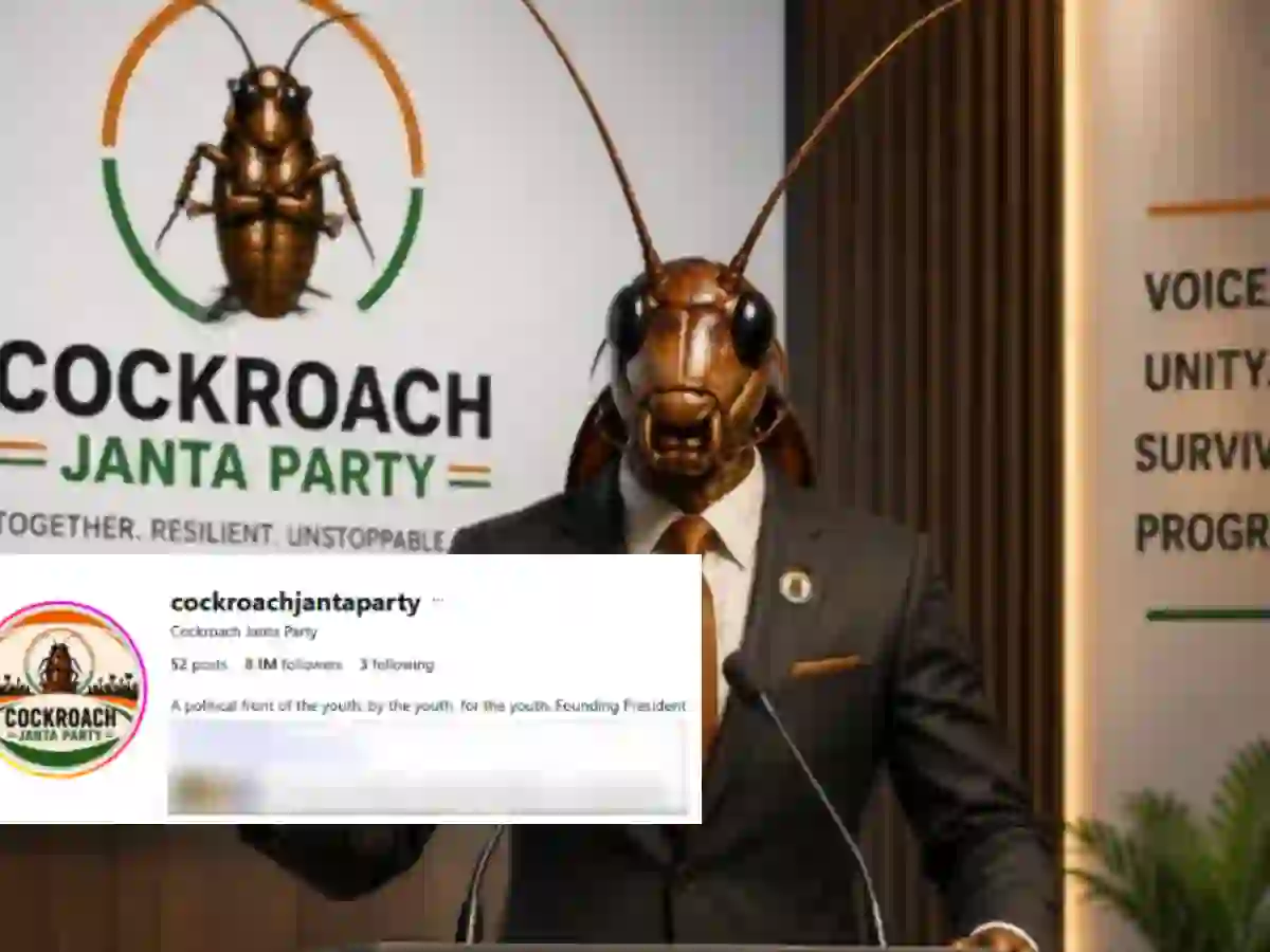 A satirical online political movement dubbed the ‘Cockroach Janta Party’ has rapidly gained traction across India.