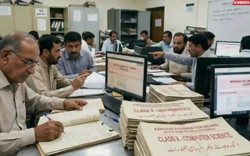 Karachi matric e-marking system