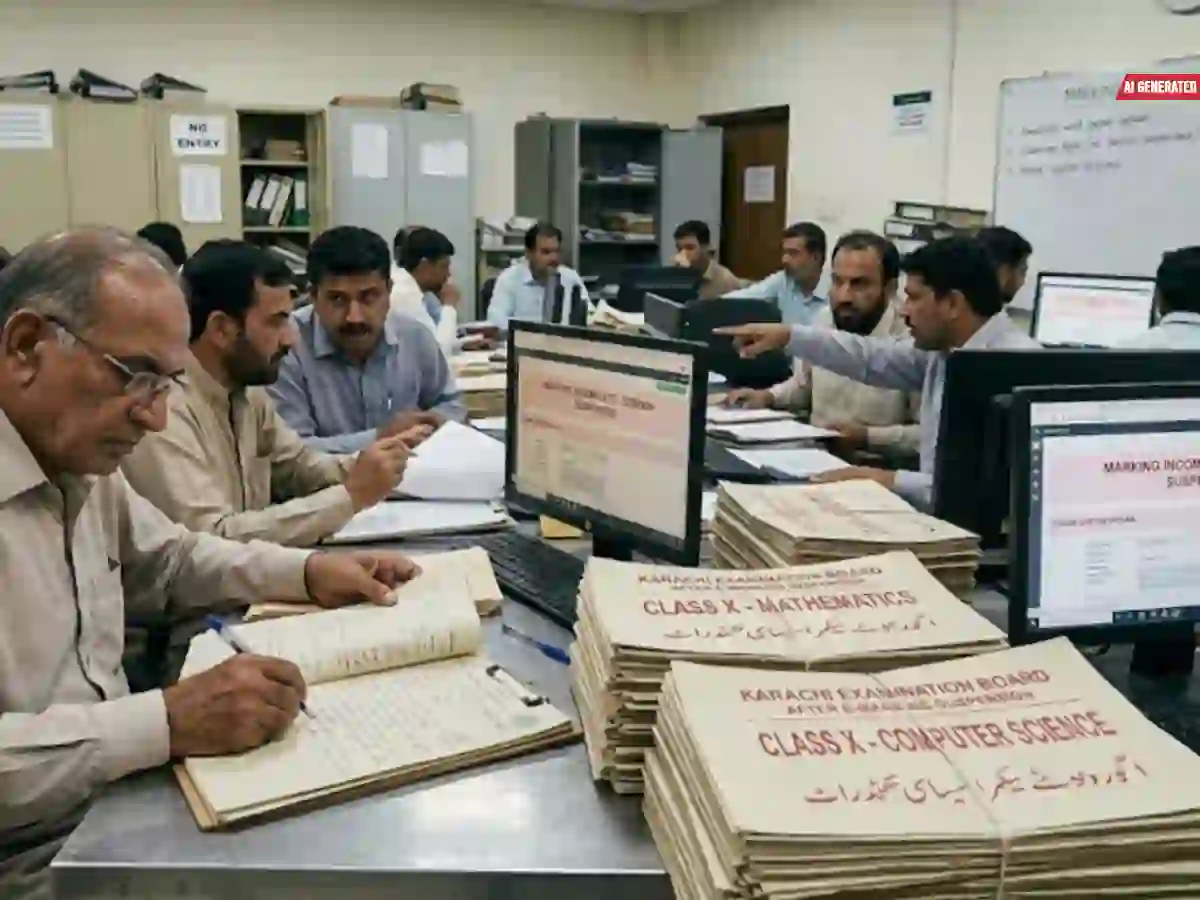 Karachi matric e-marking system