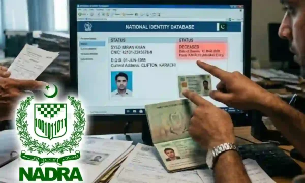 NADRA deceased record correction process