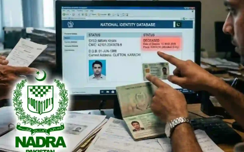 NADRA deceased record correction process