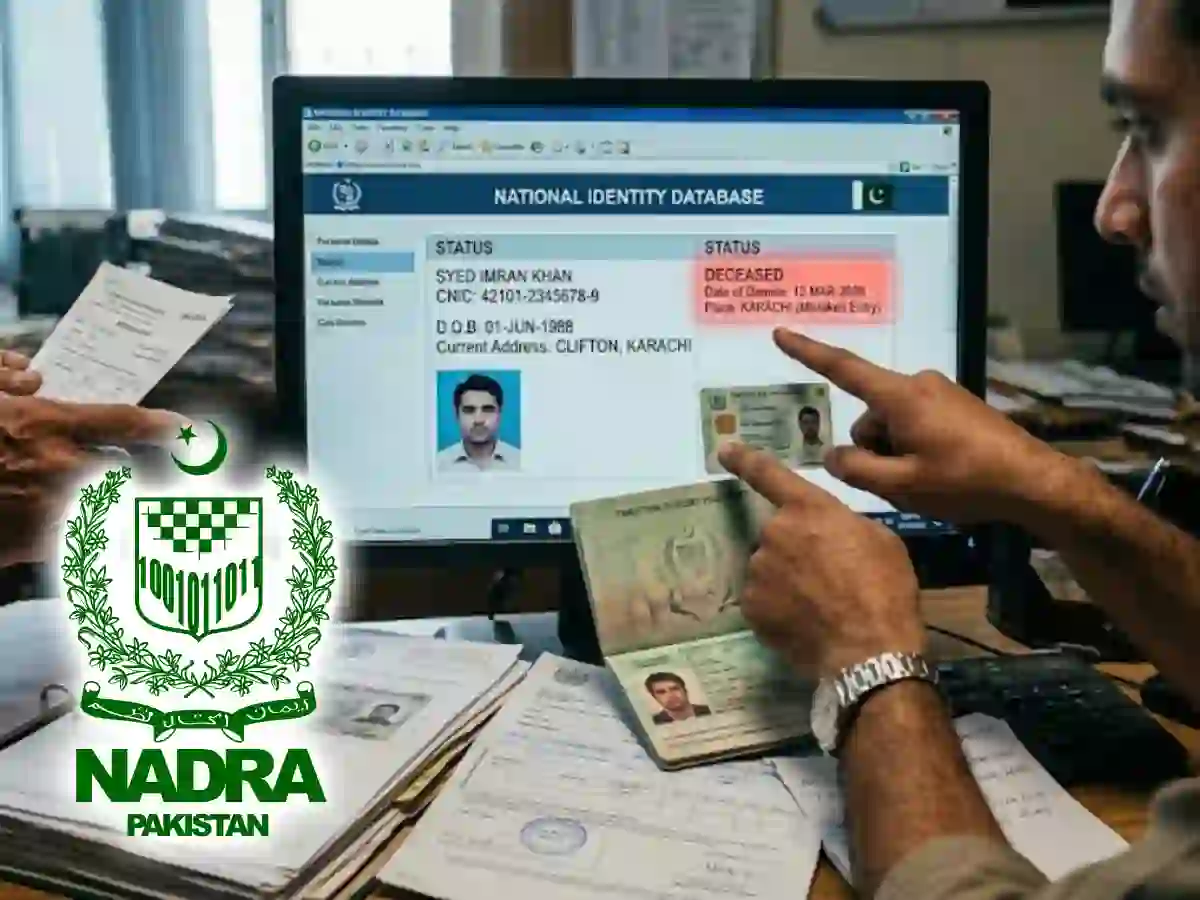 NADRA deceased record correction process