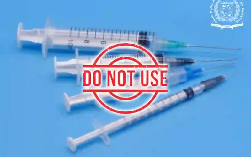 DRAP Syringe Alert Pakistan