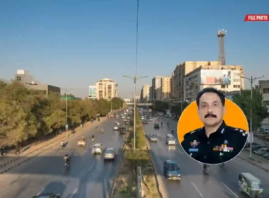 Karachi e-challan lane violation