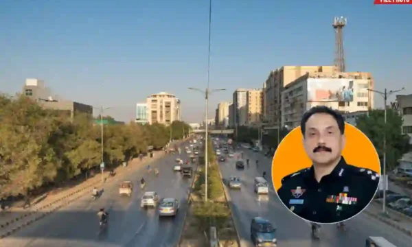 Karachi e-challan lane violation