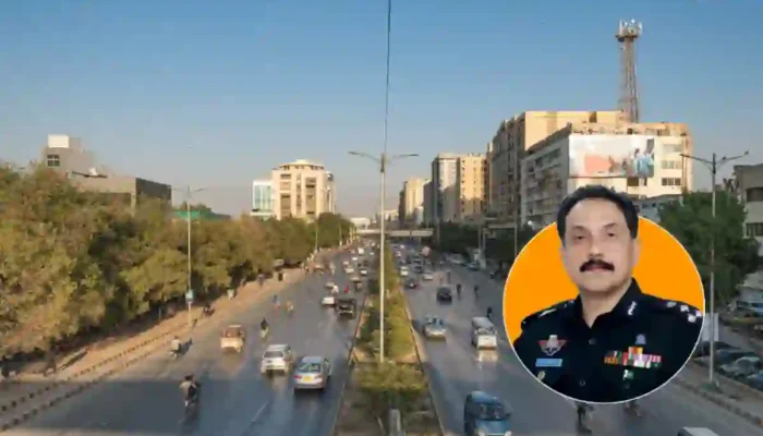 Karachi e-challan lane violation
