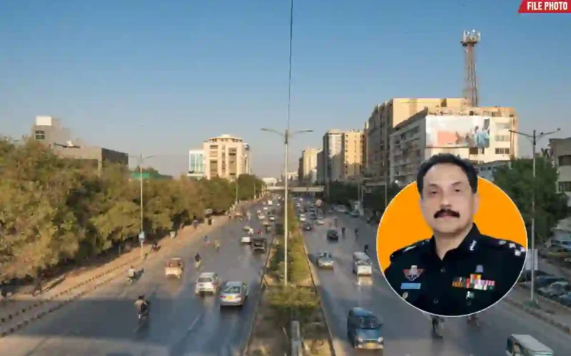 Karachi e-challan lane violation