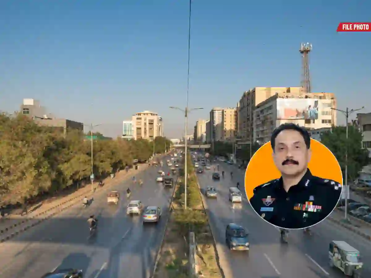 Karachi e-challan lane violation