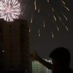 Karachi aerial firing