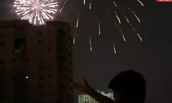 Karachi aerial firing