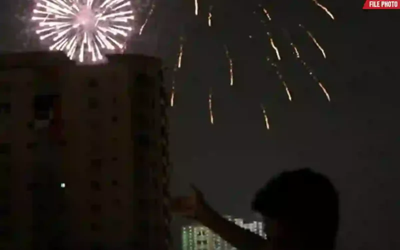 Karachi aerial firing