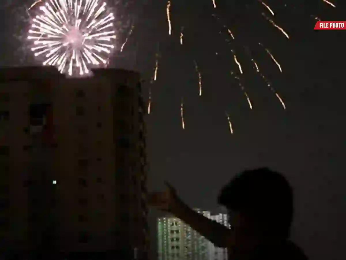 Karachi aerial firing