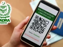NADRA vaccination card