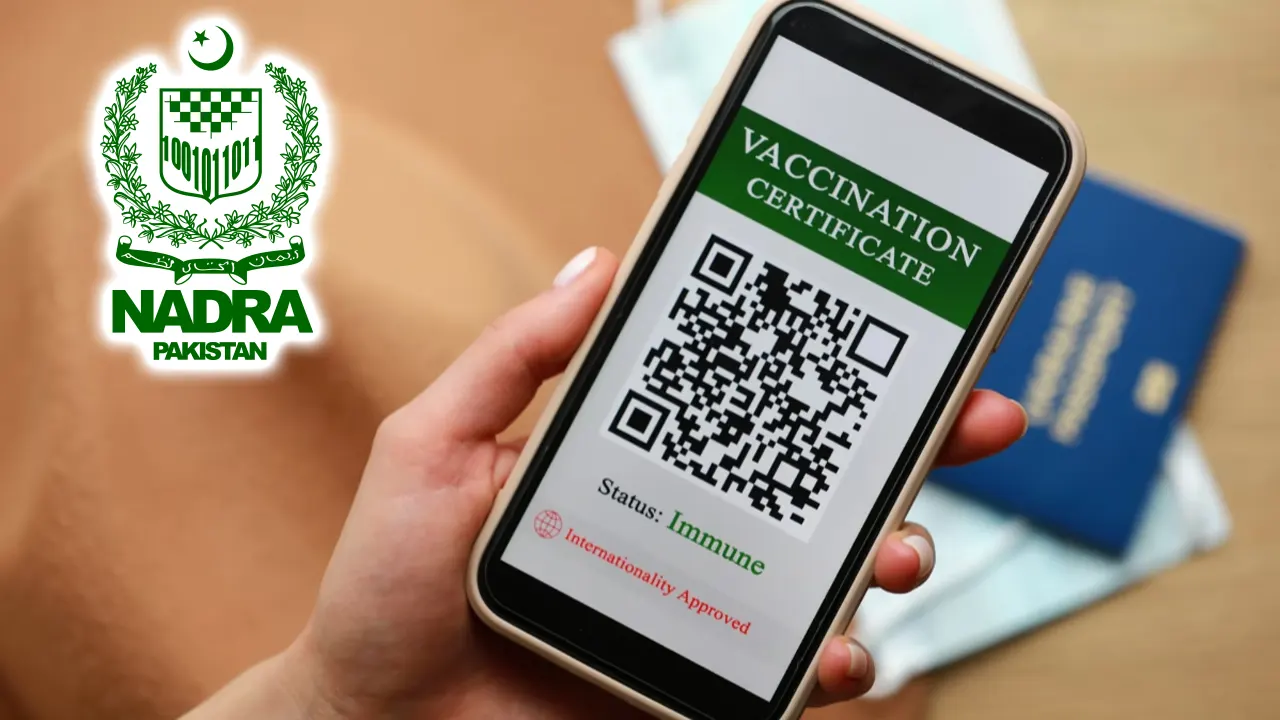 NADRA vaccination card