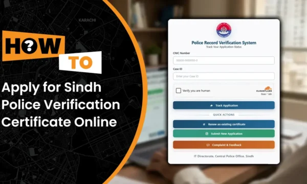 Sindh Police Verification Certificate