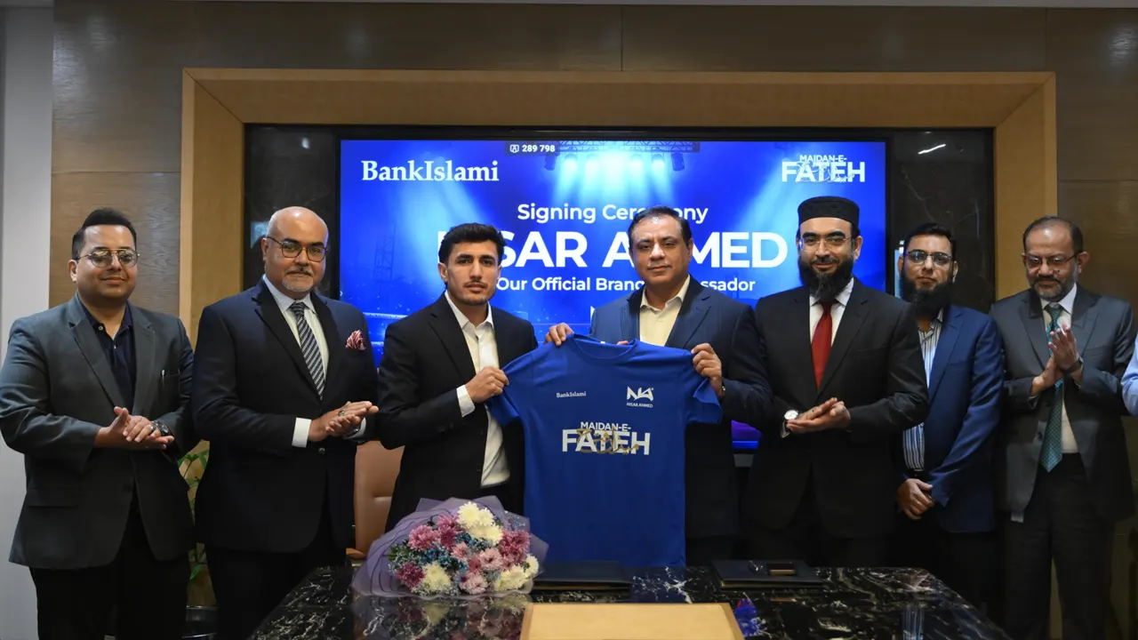 BankIslami signs Muay Thai world champion Nisar Ahmed as its official brand ambassador in Karachi