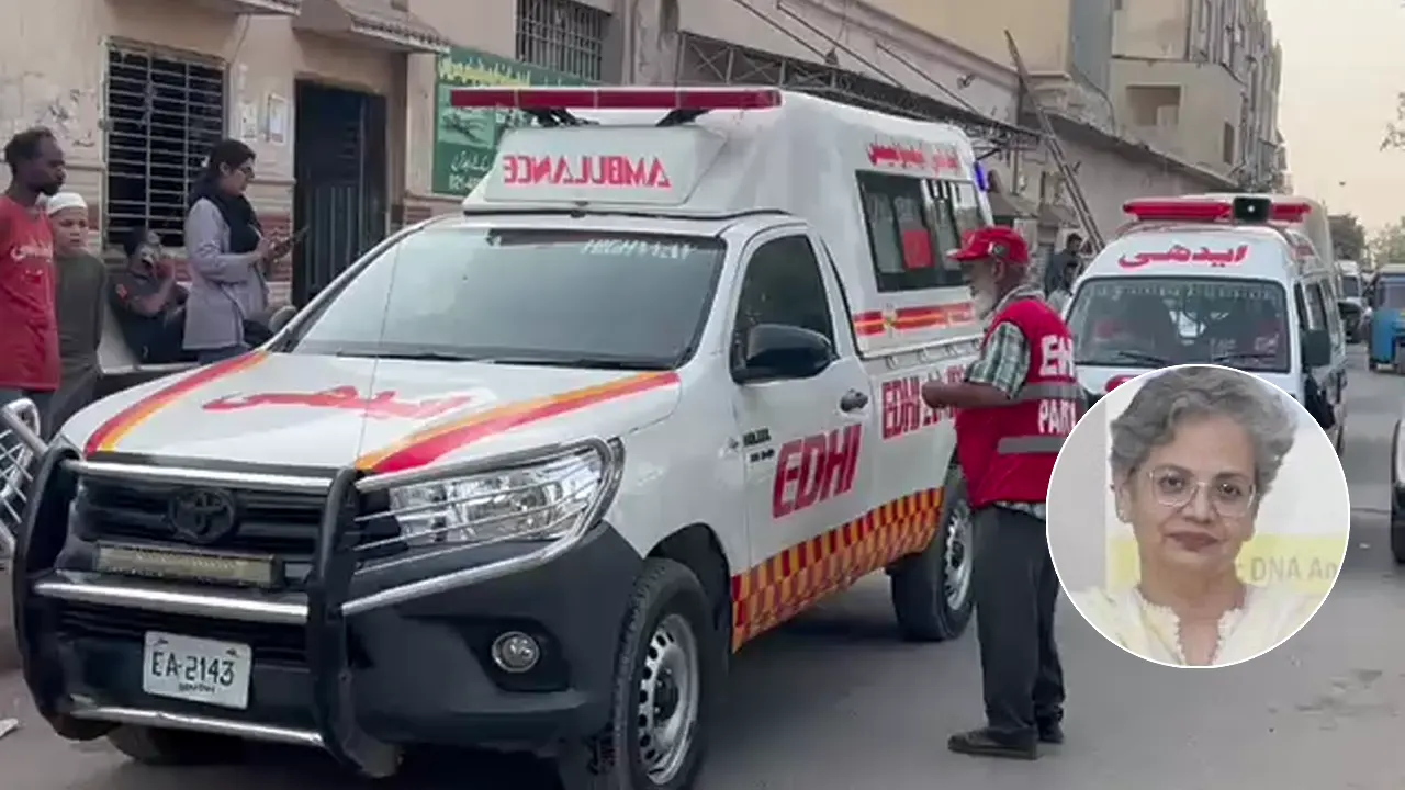 Police investigate the deaths of five family members in a housing society near Gulshan-e-Hadeed, Karachi
