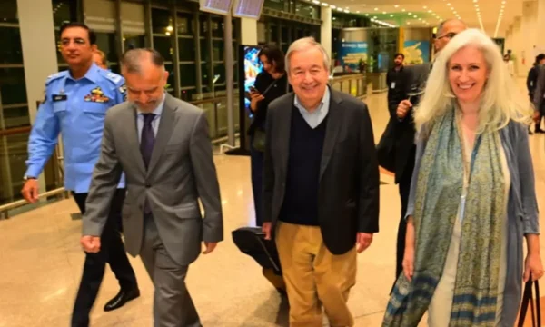 UN Secretary-General António Guterres arrives in Islamabad for official Pakistan visit