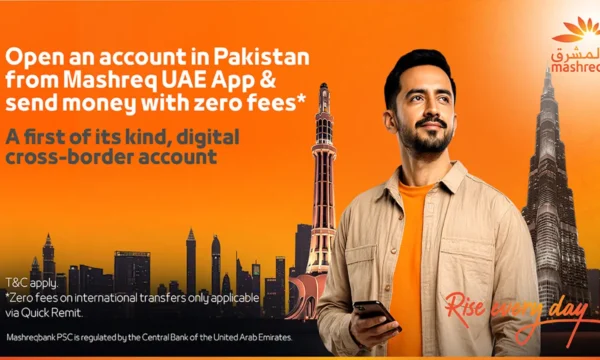 Mashreq Pakistan Account provides digital banking and remittance services for eligible Pakistanis living in the UAE.